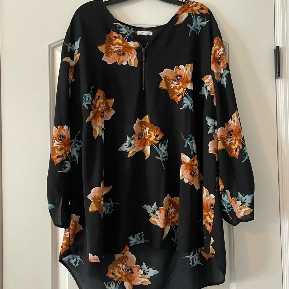 Maurices Fall Floral Blouse